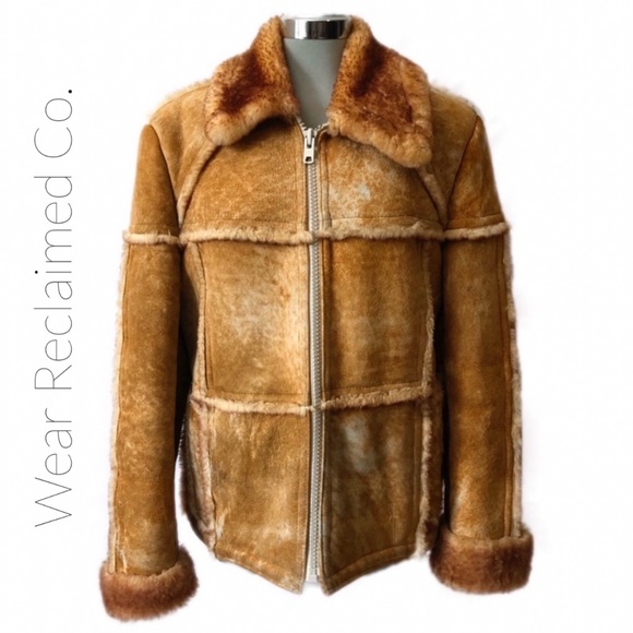 Vintage Other - VINTAGE 1970’s Shearling Men’s Leather Win…